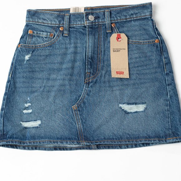 Levi's Dresses & Skirts - Host Pick 🎉 NWT Levis Mini Deconstructed Skirt 25